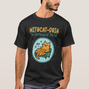 Camiseta Gatos de Piadas de Biologia Humor Divertido de Ciê