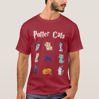 Camiseta Gatos de Potter Bonito presente Harry Pawter Kitte