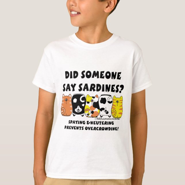 Camiseta Gatos De Sardine (Frente)