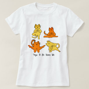 Camiseta Gatos De Yoga Engraçados, Yoga Pun Meme Yoga Humor