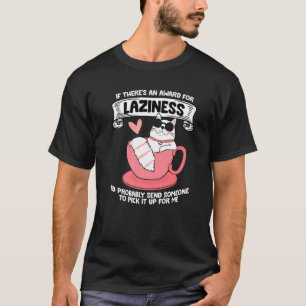 Camiseta Gatos Dizendo Preguiçoso Dizendo Engraçado 11