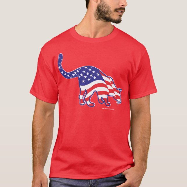 Camiseta Gatos do Dia 4 de Julho (Frente)