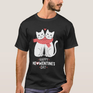 Camiseta Gatos do Dia dos Namorados Feliz Dia Meowentines