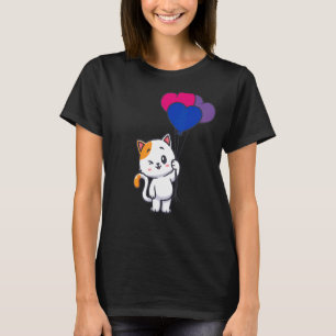 Camiseta Gatos do Orgulho Bissexual Gatos Pet Proprietário