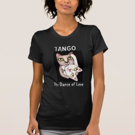 Camiseta Gatos do tango que dançam o t-shirt