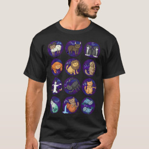 Camiseta Gatos Do Zodíaco