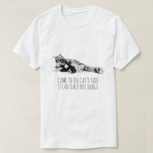 Camiseta Gatos e amigos de cachorro são engraçados