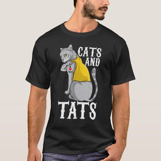 Camiseta Gatos E Ats Attoo Cat (Frente)