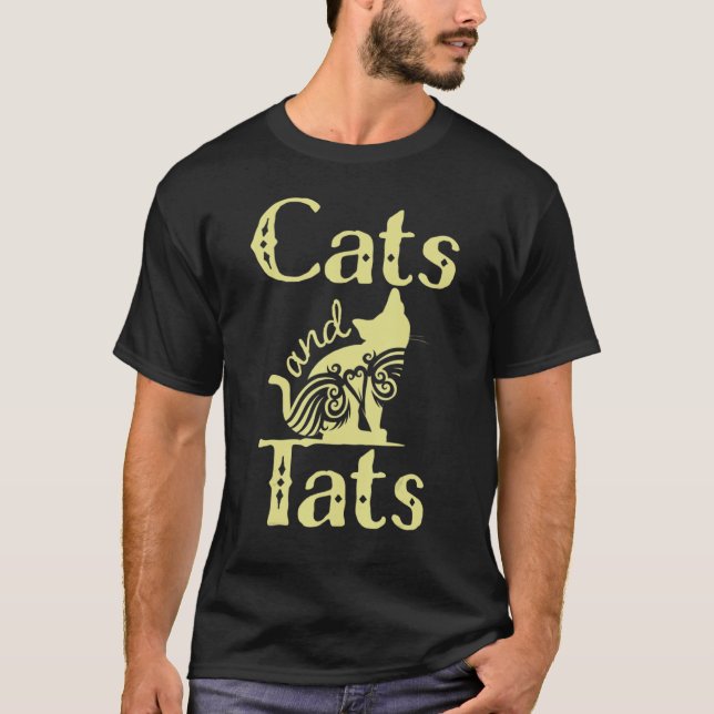 Camiseta Gatos E Ats Gato E Design De Atto (Frente)
