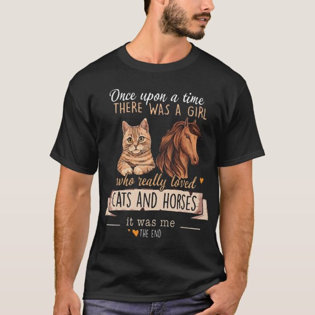 Camiseta Gatos e Cavalos (Frente)