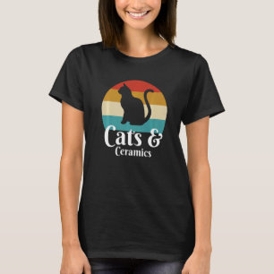 Camiseta Gatos E Cerâmicas