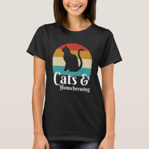 Camiseta Gatos E Cerveja Caseira