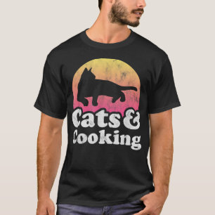 Camiseta Gatos e Cozinhar