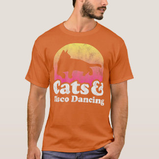 Camiseta Gatos e Dançarinas de Disco ou Gatos de Mulheres