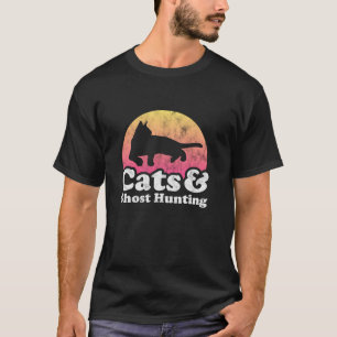 Camiseta Gatos e fantasmas caçadores de gatos e gh