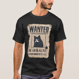 Camiseta Gatos E Gato De Schrodinger Vivo
