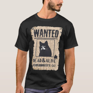 Camiseta Gatos e Gato de Schrodinger Vivo
