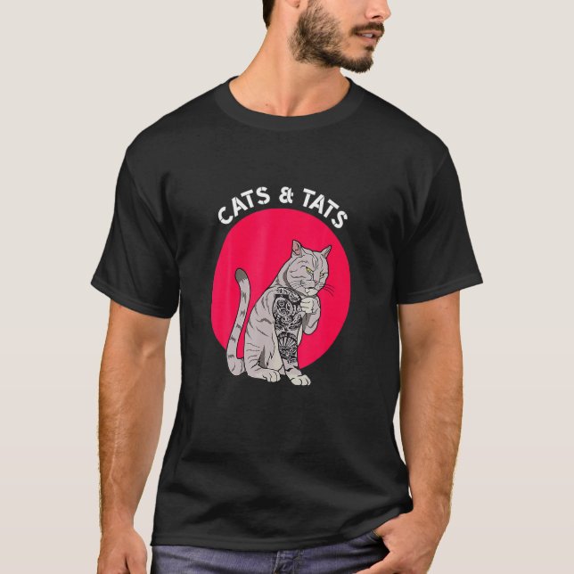 Camiseta Gatos E Gatos De Gato À Ee Gatos A (Frente)