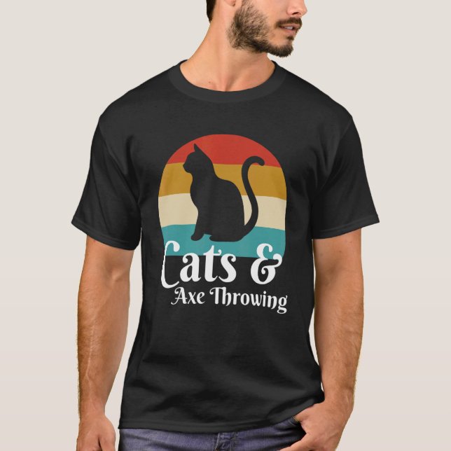 Camiseta Gatos E Lançamento De Machado (Frente)