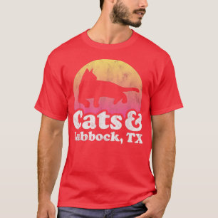 Camiseta Gatos e Lubock, Gatos e Chás de uso masculino ou f