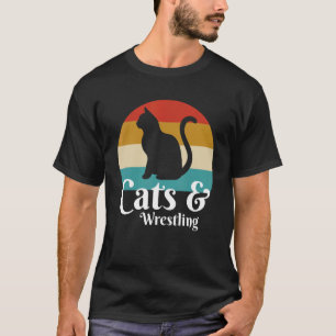 Camiseta Gatos E Luta Livre