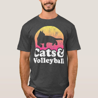 Camiseta Gatos e Mulheres de Voleibol