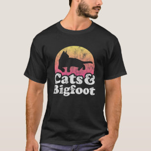 Camiseta Gatos E Pés-Grande, De Gato E Pé-Grande