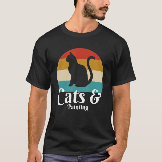 Camiseta Gatos E Pintura (Frente)