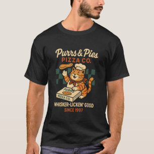 Camiseta Gatos e Pizza