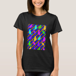 Camiseta Gatos e polkadots Coloridos