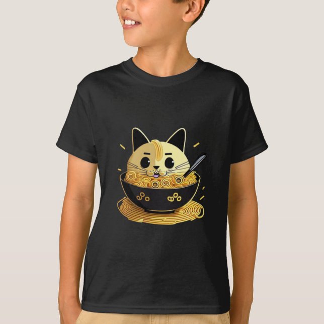 Camiseta Gatos e Ramen (Frente)