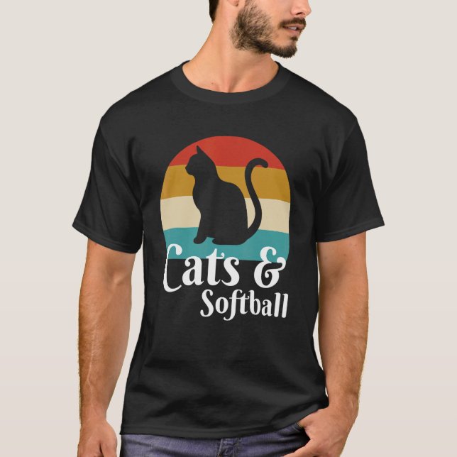 Camiseta Gatos E Softbol (Frente)