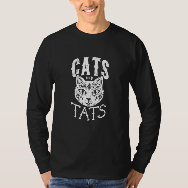 Camiseta Gatos E Tatuagem De Gato- Teto (Frente)