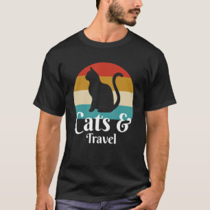 Camiseta Gatos E Viagens Viajar