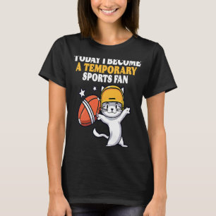 Camiseta Gatos em Capacetes de Futebol Aplausos no meu fute