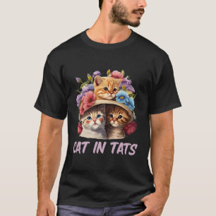 Camiseta Gatos Em Gatos De Gato Tatuado
