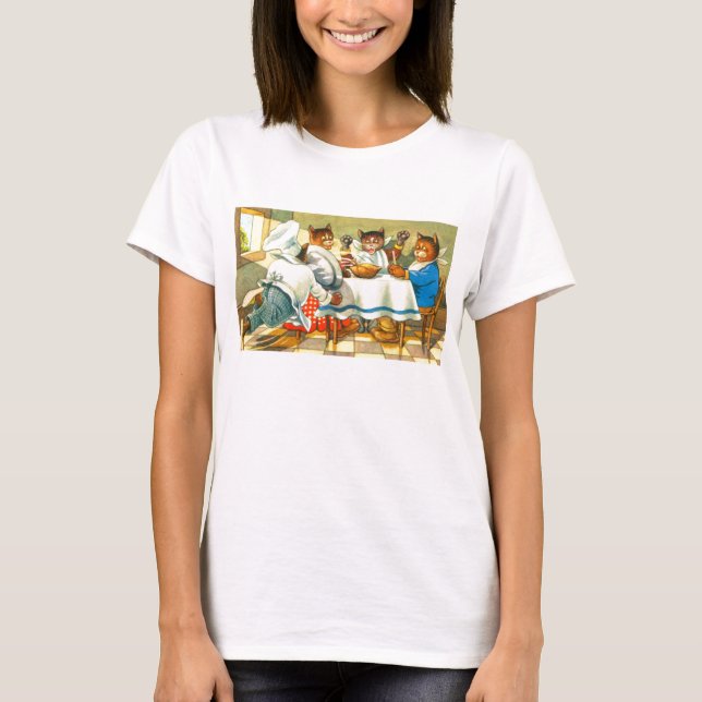 Camiseta Gatos em janto (Frente)