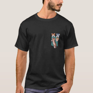 Camiseta Gatos em Pocket Watercolor Cor Pinta de Gato