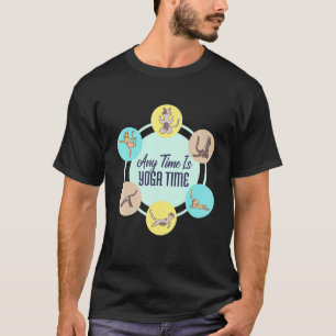 Camiseta Gatos Em Poses De Yoga Gato Esportivo Qualquer Hor