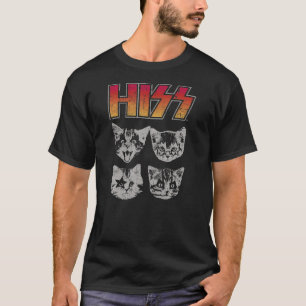 Camiseta Gatos Engraçados Gatos Gatinhos Pedra Música Rock 