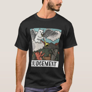 Camiseta Gatos Engraçados Julgando Homens De Tarte Mulheres