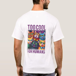 Camiseta Gatos Engraçados Muito Legal Para Humanos