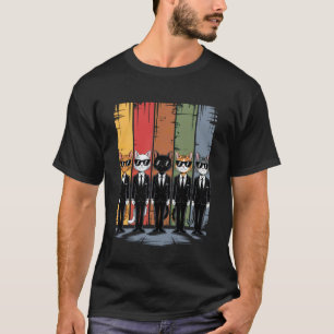 Camiseta Gatos Engraçados Paródia Linha de Gatos Amante de