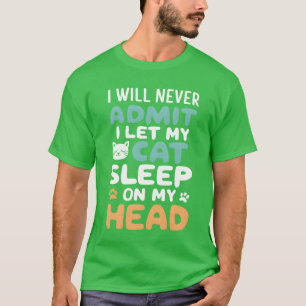 Camiseta Gatos Engraçados Vida para Gatos Amantes de Gato c