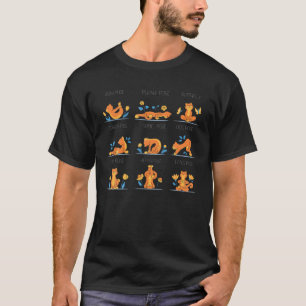 Camiseta Gatos Engraçados Yoga Possui Pilatos de Meditação 