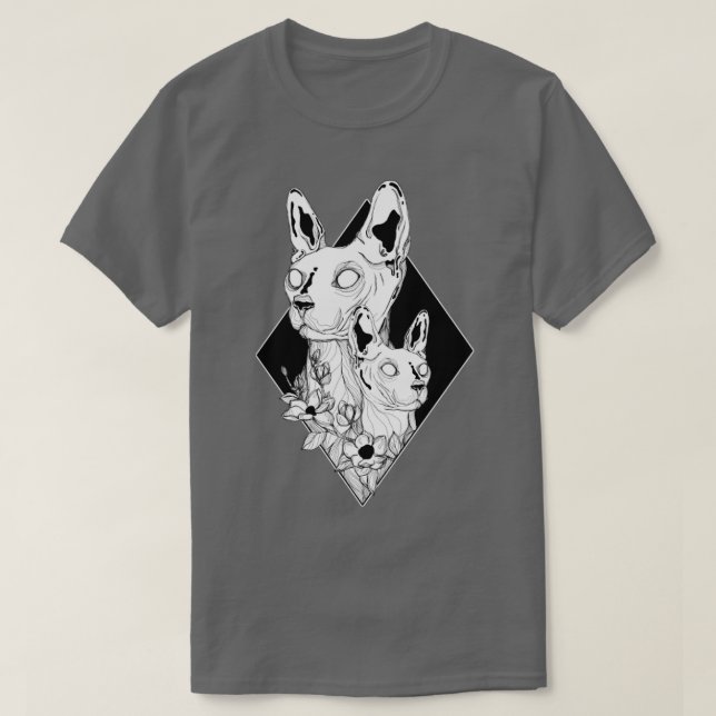 Camiseta Gatos Esfingx (Frente do Design)