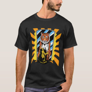 Camiseta Gatos Espelho Tigre