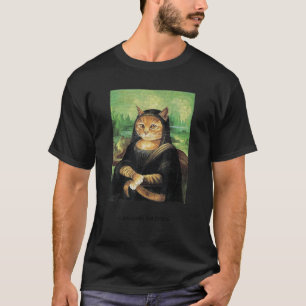 Camiseta Gatos Famosos Trabalho de arte Leonardo Da Catti