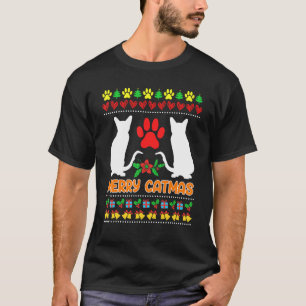 Camiseta Gatos feios de Natal