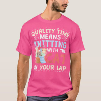 Camiseta Gatos Fofos Jogam Com Lã E Fios De Tricô E Gato